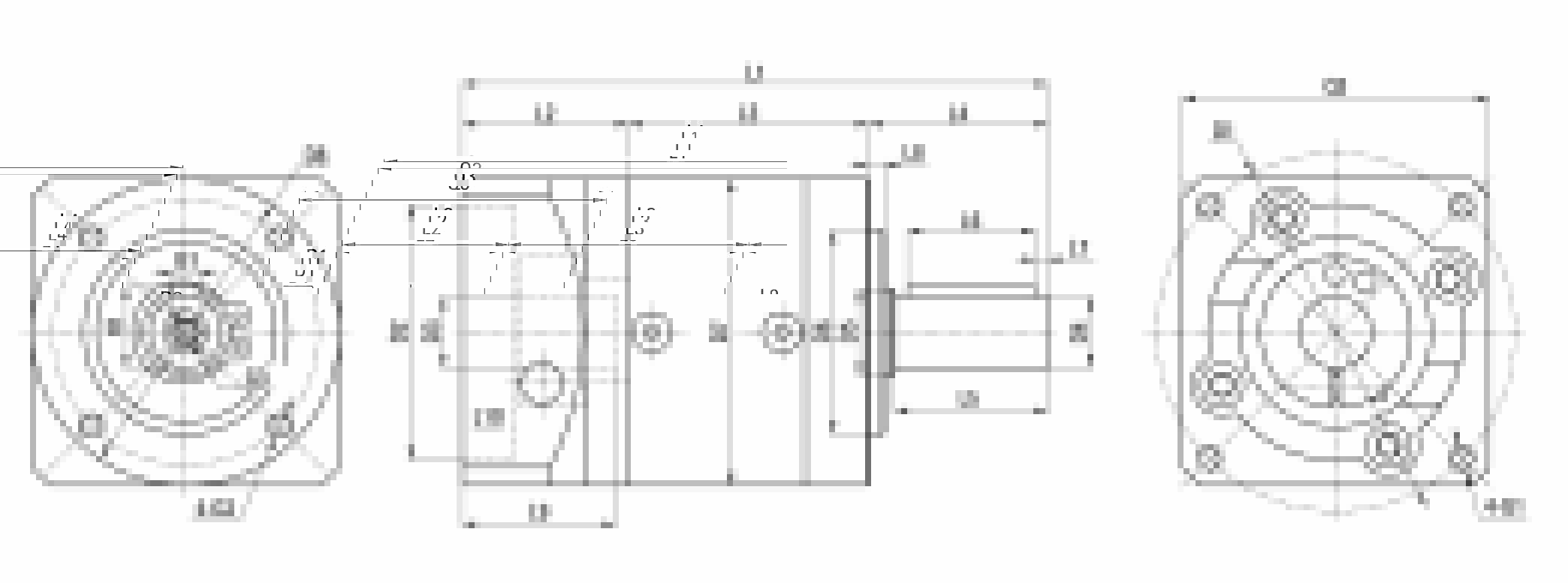 SEP Series Planetary Gearbox drawing