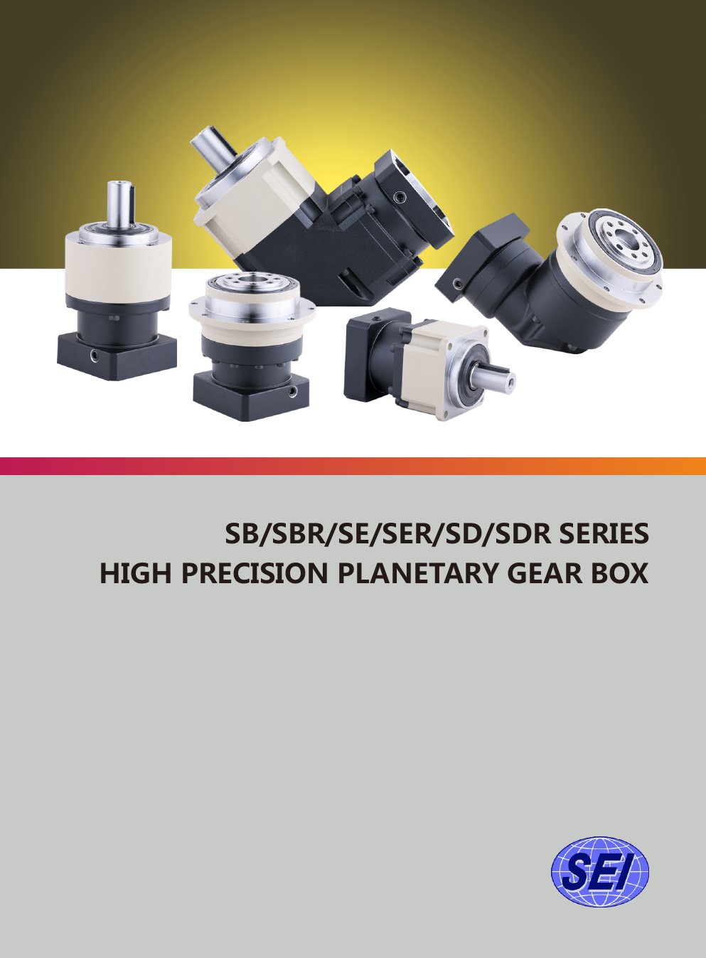 High-precision SB/SBR/SE/SD planetary gearbox catalog cover