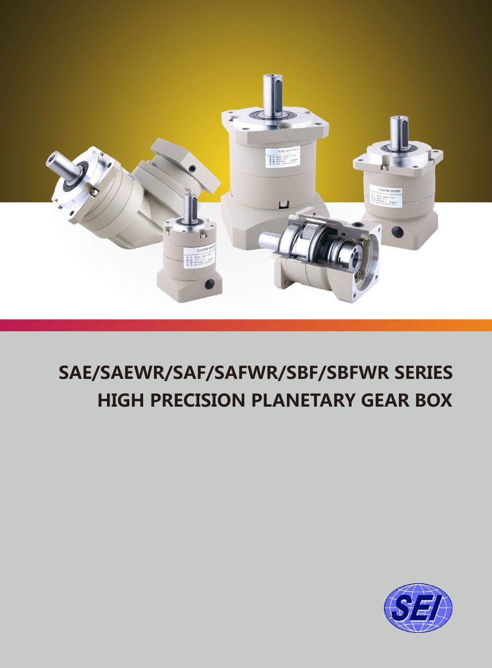 SAE/SAF/SBF precision economy planetary catalog cover